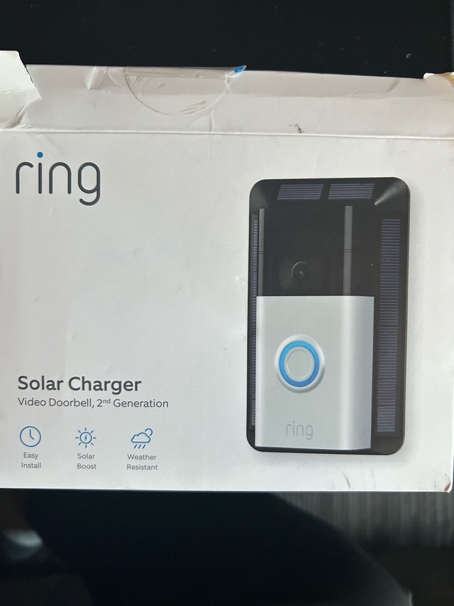 Ring Solar Charger Mount for Video Doorbell (2nd Gen) – Open Box