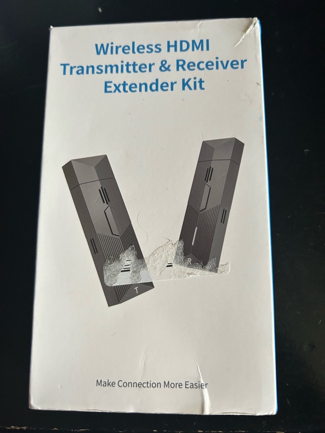 Open Box Wireless HDMI Transmitter & Receiver Extender Kit