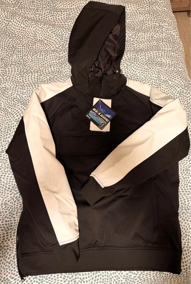 SEA RIPE Snowboard Ski Suit Jacket Pants Set Black White Size Me - photo 2