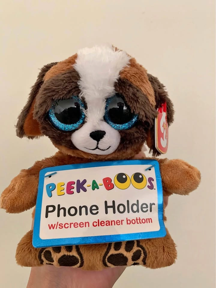 New Plush Dog Phone Holder