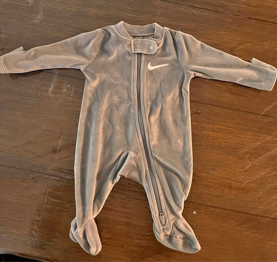 Nike Newborn Baby Velvet Footed Coverall