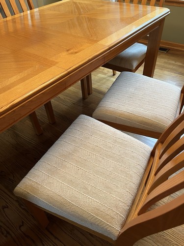 2-Piece Brown Wood Dining Table & China Cabinet Set - photo 2