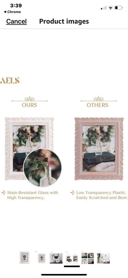 AELS 5x7 Vintage Picture Frame - photo 2