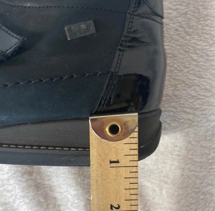RIEKER BLACK ANKLE BOOTS HOTSELL Shiny Straps size 40 - photo 5