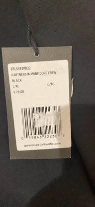 Brunette The Label Partners In Wine Core Crew - photo 3