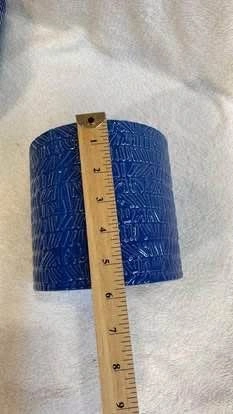 Two blue ceramic decorative vases - photo 3