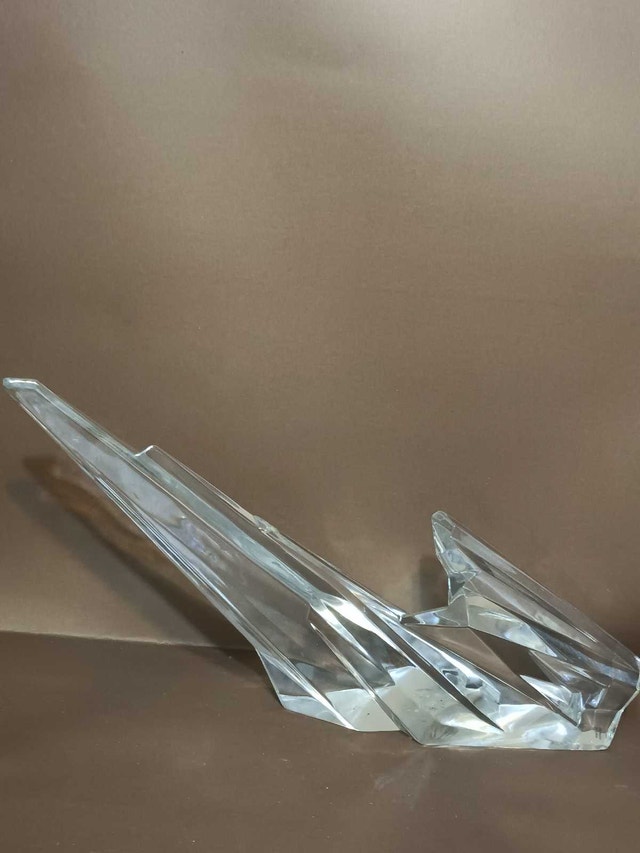 Modernist German Crystal Sculpture