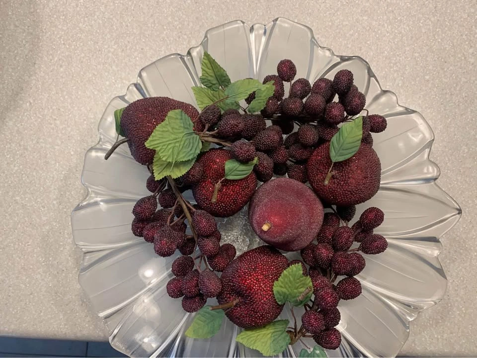 Fake Fruit, Beaded Fruit, with bowl vintage - photo 3