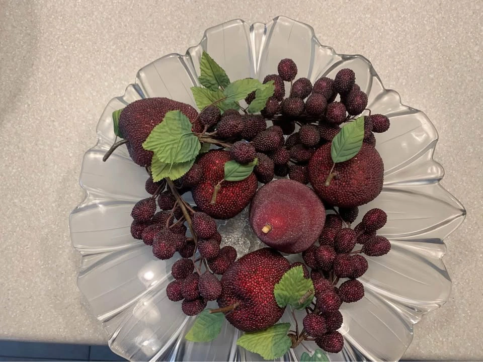 Fake Fruit, Beaded Fruit, with bowl vintage - photo 4
