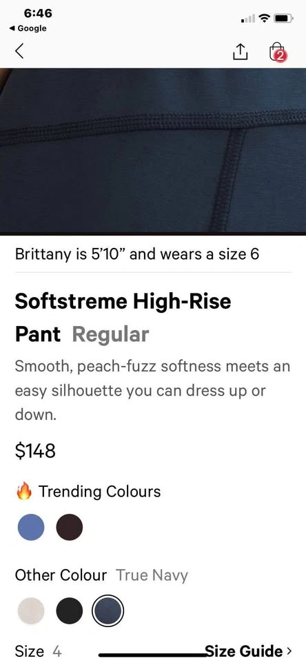 Lululemon Softstreme High-Rise pant size 14 - photo 4