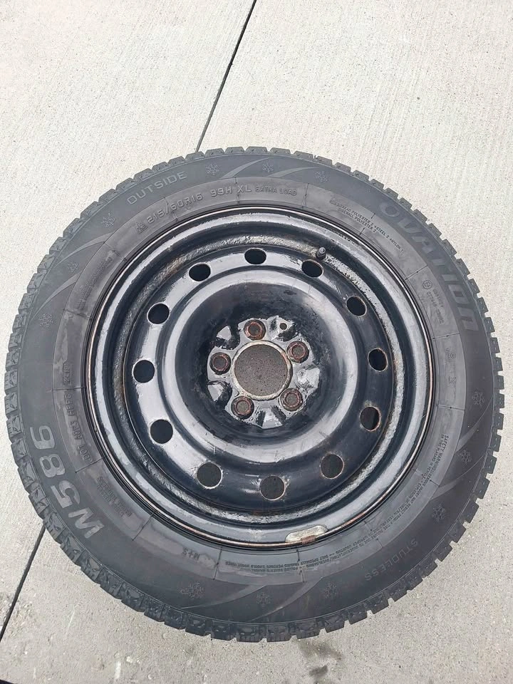 Ovation W586 215/60R16 Winter Tire on Steel Rim