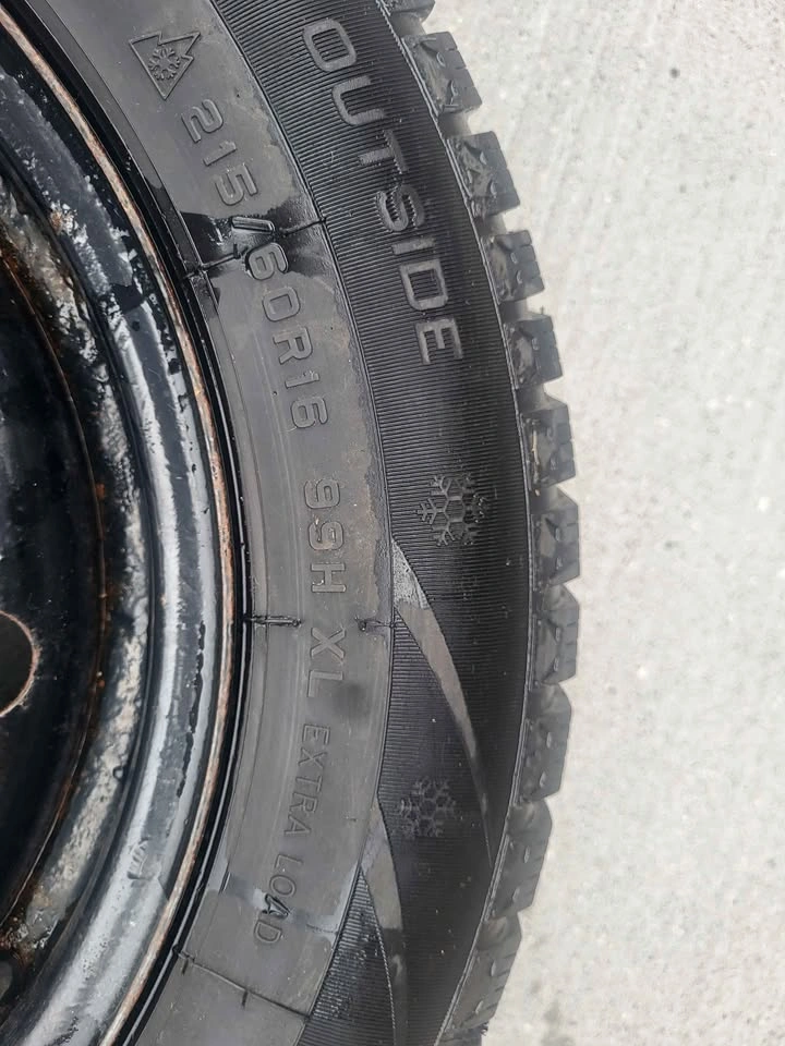 Ovation W586 215/60R16 Winter Tire on Steel Rim - photo 4