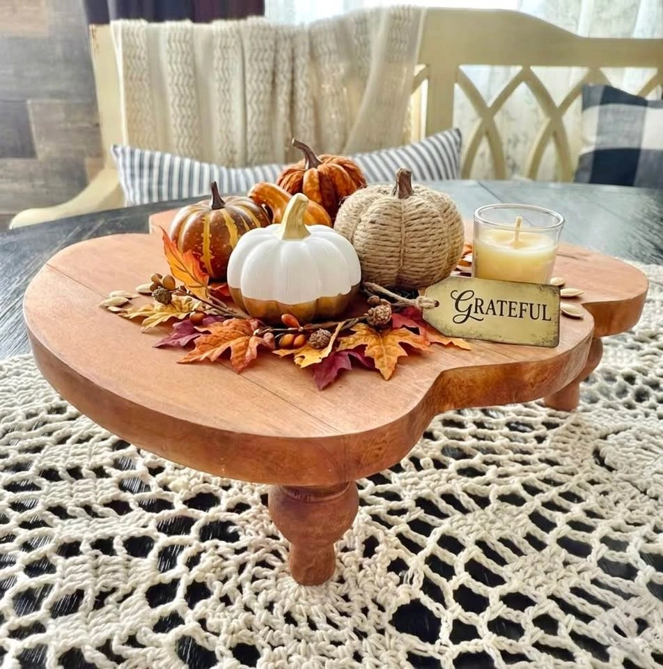 Wooden Pumpkin Shaped Riser - photo 3