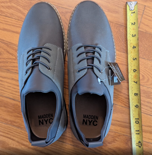 NWT - Size 8 Madden NYC Men's GRAY Casual Shoes - photo 2