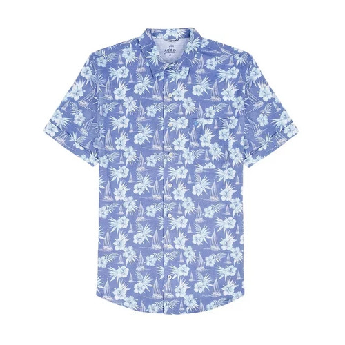 NWT IZOD Dockside Chambray Button Down Shirt - BLUE (S/M/L/XL)
