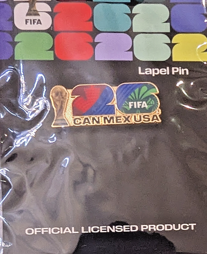 NEW FIFA World Cup Collectible - Host Countries CAN MEX USA Pin