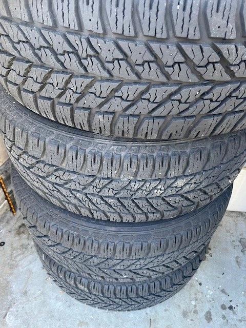 4 Goodyear Winter Tires 235/55R17 on Ford OEM Steel Rims - photo 3