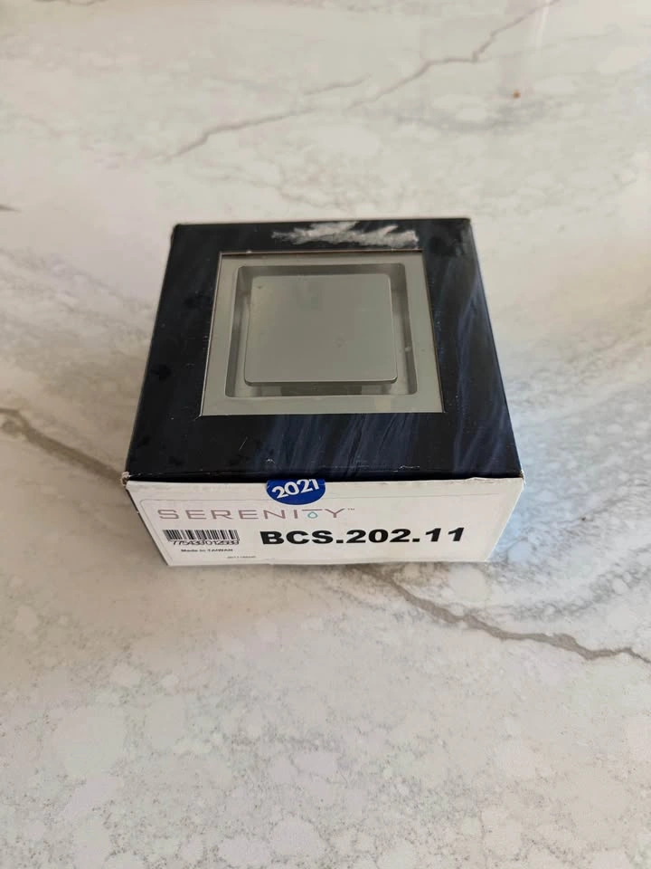 NEW Serenity 4” Square Chrome Shower Drain – Complete - photo 2