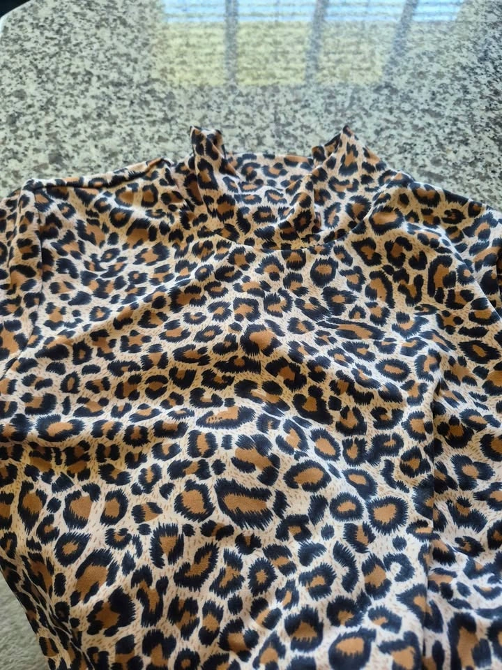 Bardot Leopard Print High Neck Long Sleeve Dress - photo 4