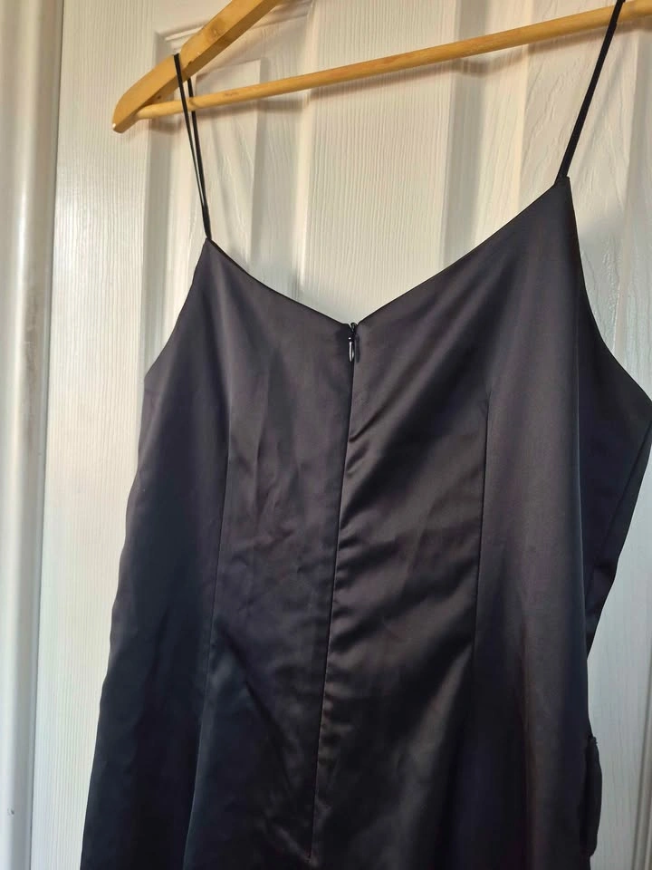bebe Black Satin Jumpsuit - photo 2