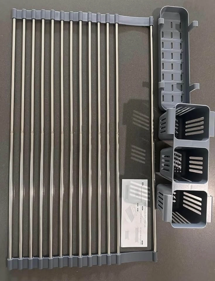 Expandable dish drying rack brand new never used - photo 2