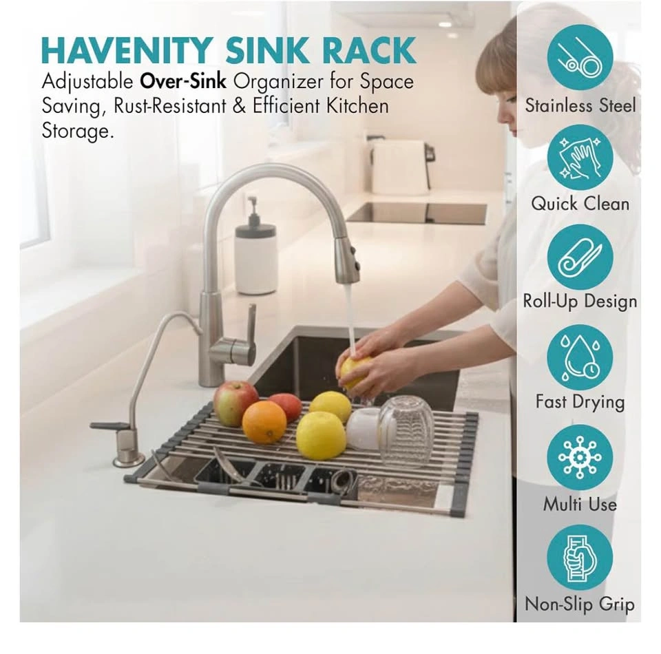Expandable dish drying rack brand new never used - photo 3