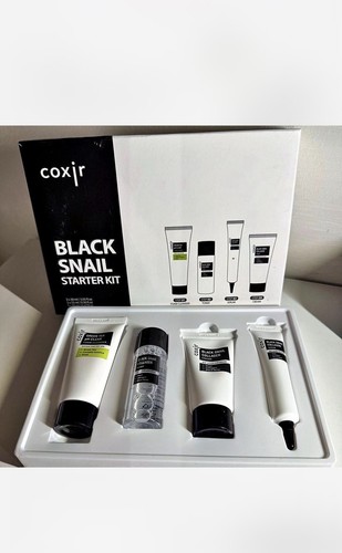 Coxir Black Snail Travel Size Hydration Set Cleanser Toner Serum - photo 2