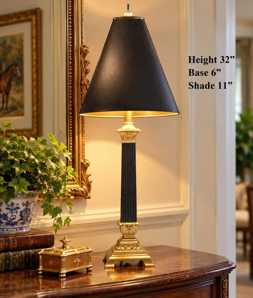 Table Lamp VTG Neoclassical Style Candlestick