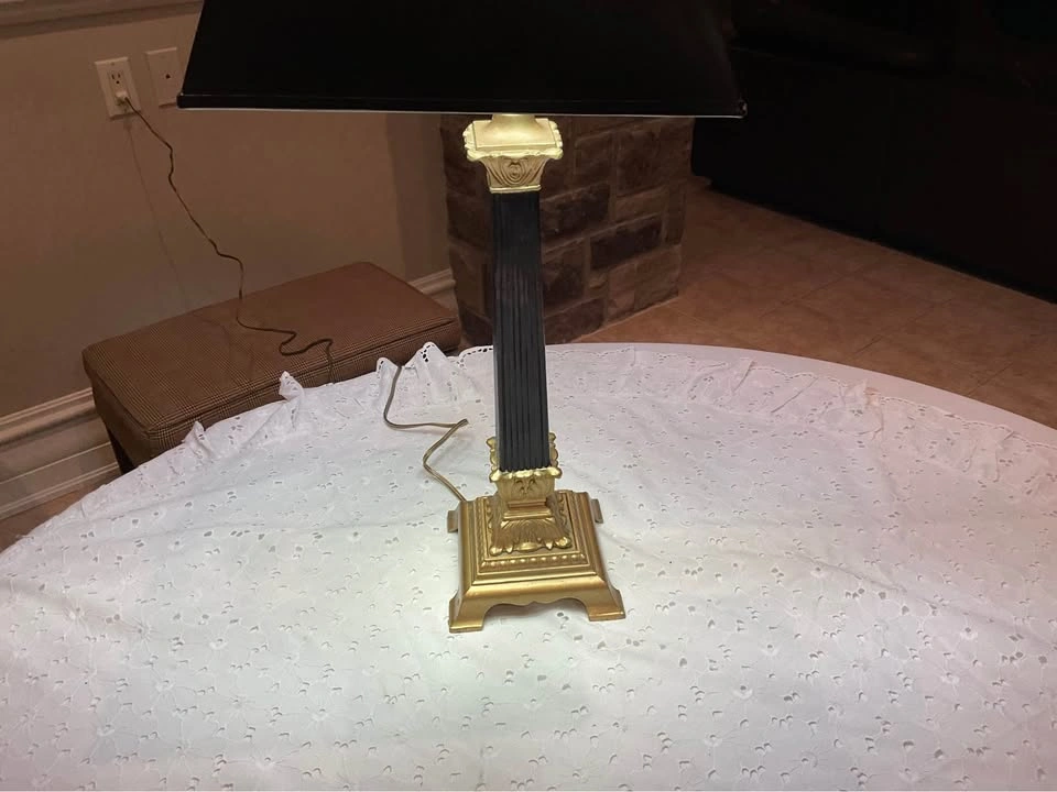 Table Lamp VTG Neoclassical Style Candlestick - photo 3