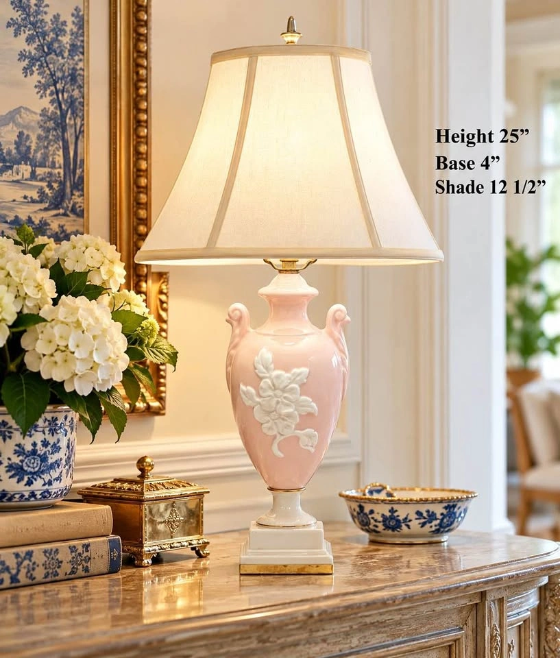 Table Lamp Vintage Porcelain Urn Style
