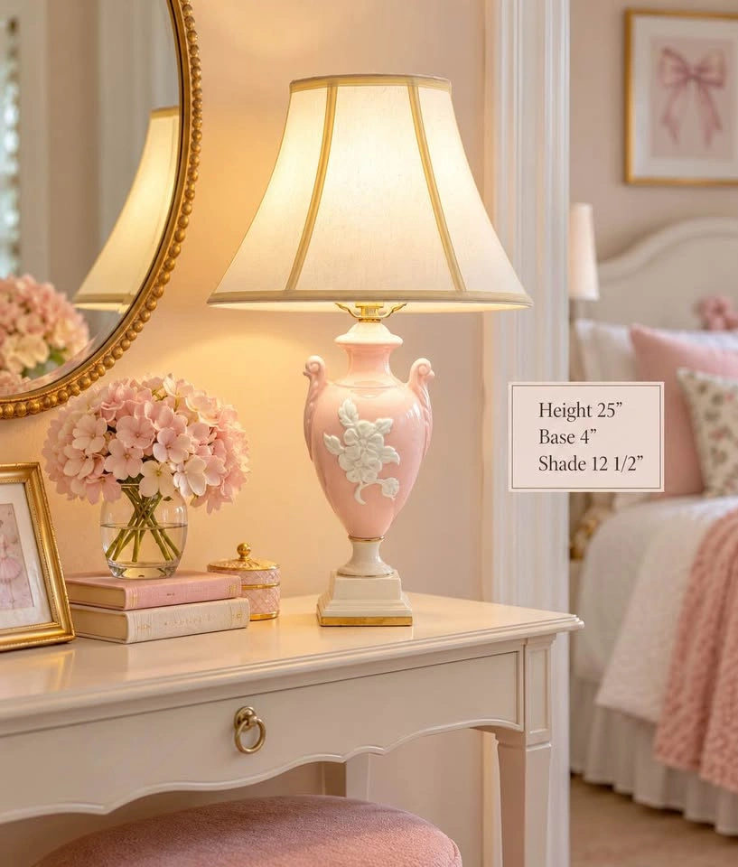 Table Lamp Vintage Porcelain Urn Style - photo 3