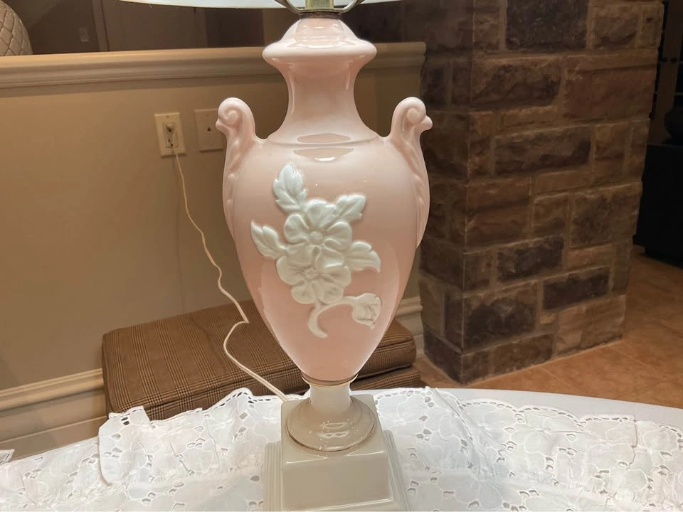 Table Lamp Vintage Porcelain Urn Style - photo 5