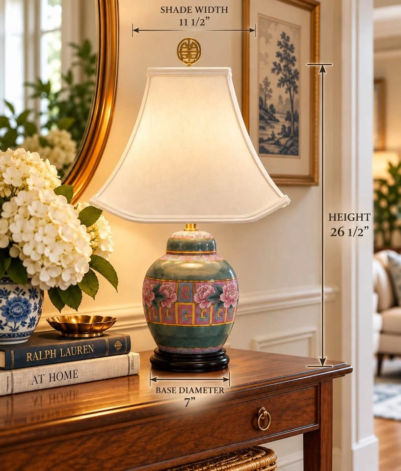 Table Lamp Vintage Chinoiserie - photo 2