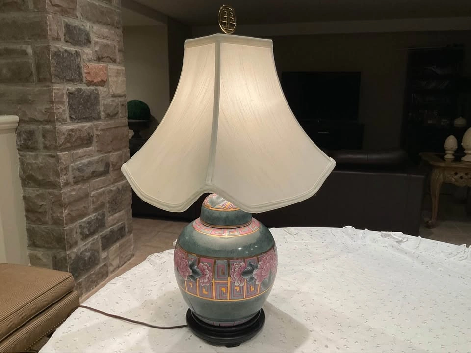 Table Lamp Vintage Chinoiserie - photo 4