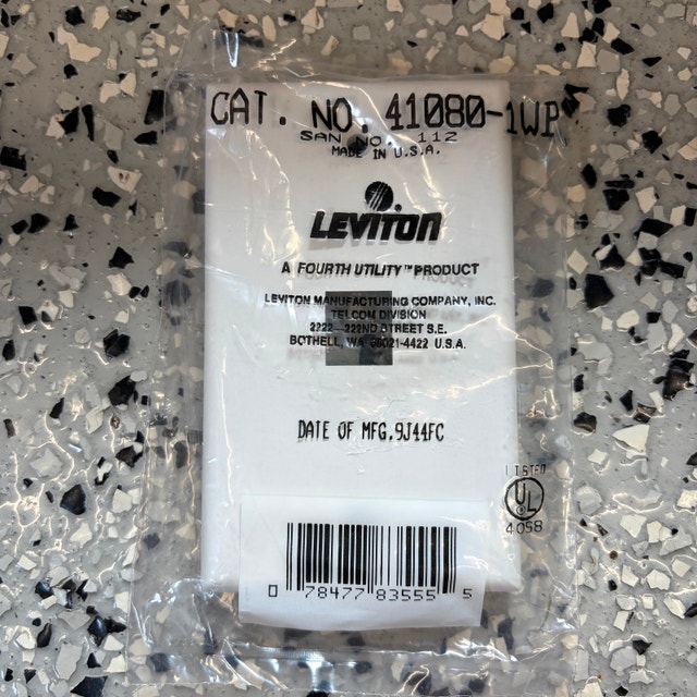 Leviton QuickPort Wall Plates 41080-1WP Box of 25 NEW - photo 3