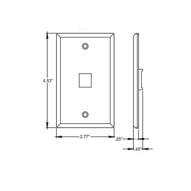 Leviton QuickPort Wall Plates 41080-1WP Box of 25 NEW - photo 5