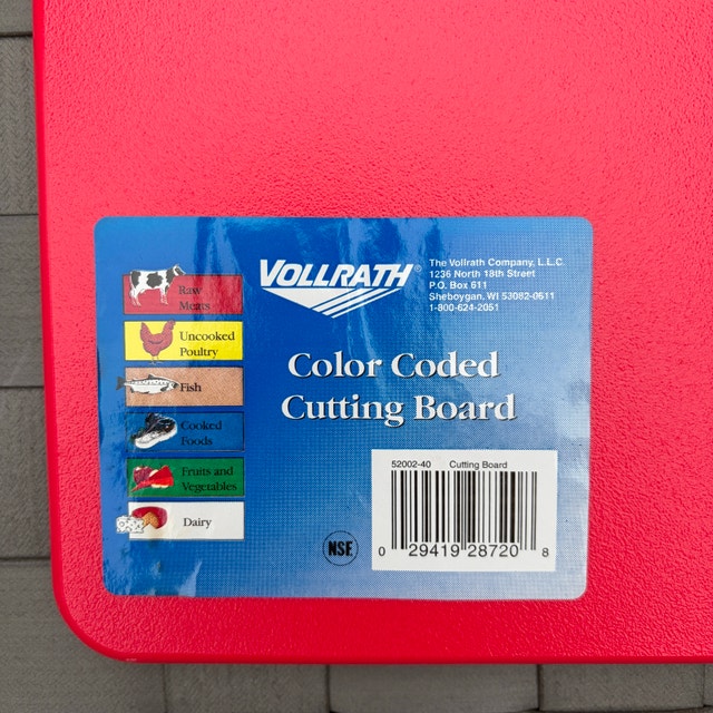 Vollrath Commercial Cutting Board 15" × 20" • Red • Brand New - photo 2