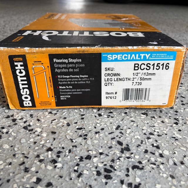 Bostitch BCS1516 2" Flooring Staples • ~5,200 Staples - photo 2