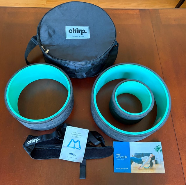 Chirp Wheel+ 3-Pack Back Stretching Wheels + Carrying Case