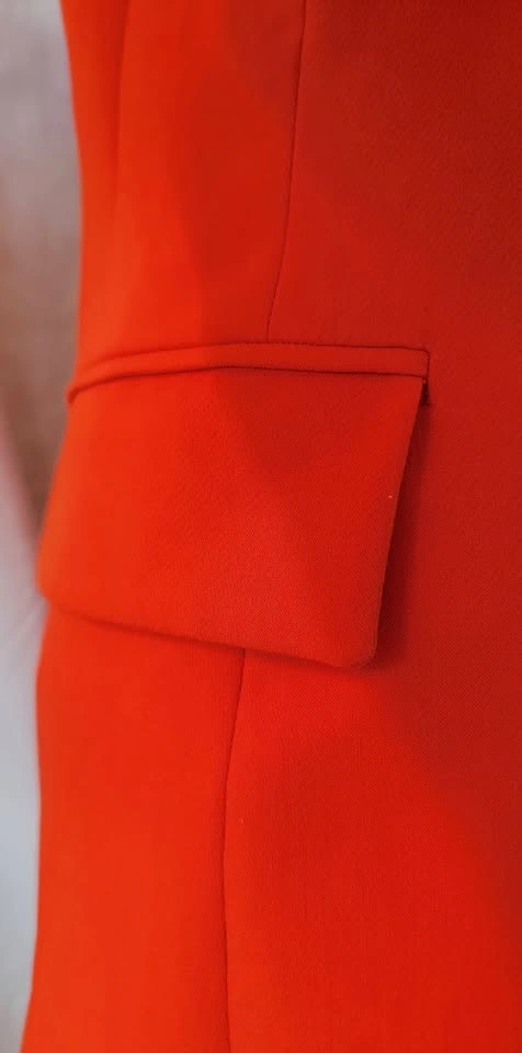 Zara Orange Suit Set (Blazer + Pants) – Size S, Like New - photo 5