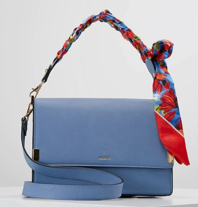 Aldo Light Blue Crossbody Bag - Gold Hardware, Like New