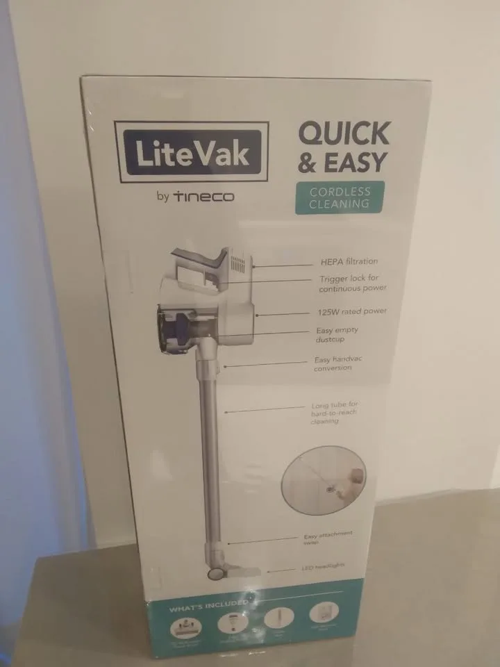 SEALED,BRAND NEW,NEVER OPENEDLiteVak Lightweight Cordless Vacuum image indicator(5)