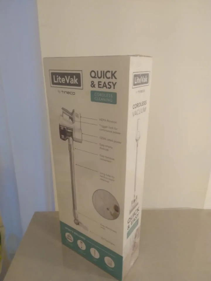 SEALED,BRAND NEW,NEVER OPENEDLiteVak Lightweight Cordless Vacuum image indicator(6)