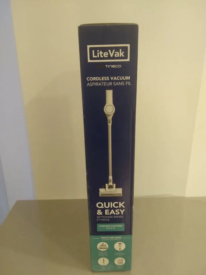 SEALED,BRAND NEW,NEVER OPENEDLiteVak Lightweight Cordless Vacuum image indicator(8)