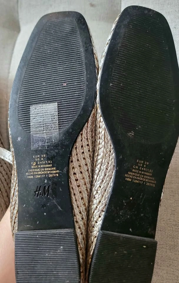 H&M Silver/Metalic Mary Jane Flats - photo 2