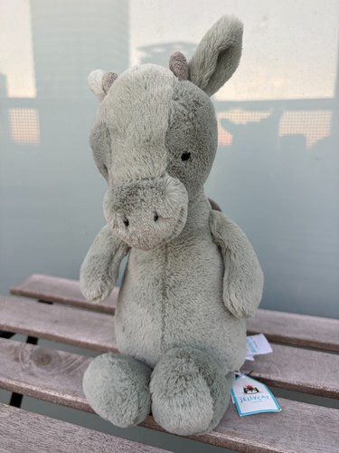 Jellycat Bashful Dragon Green Plush Medium 12" Toy