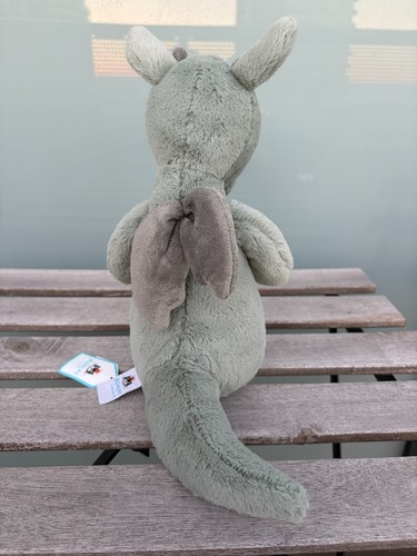 Jellycat Bashful Dragon Green Plush Medium 12" Toy - photo 4