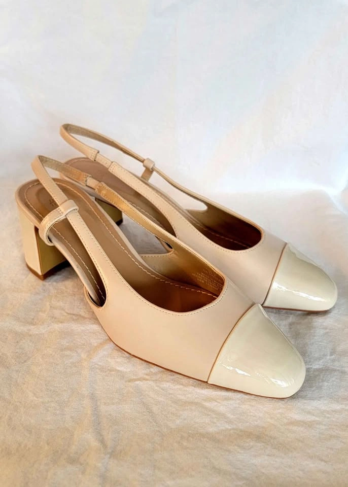 BRAND NEW: H&M Nude Slingback Block Heels - photo 2