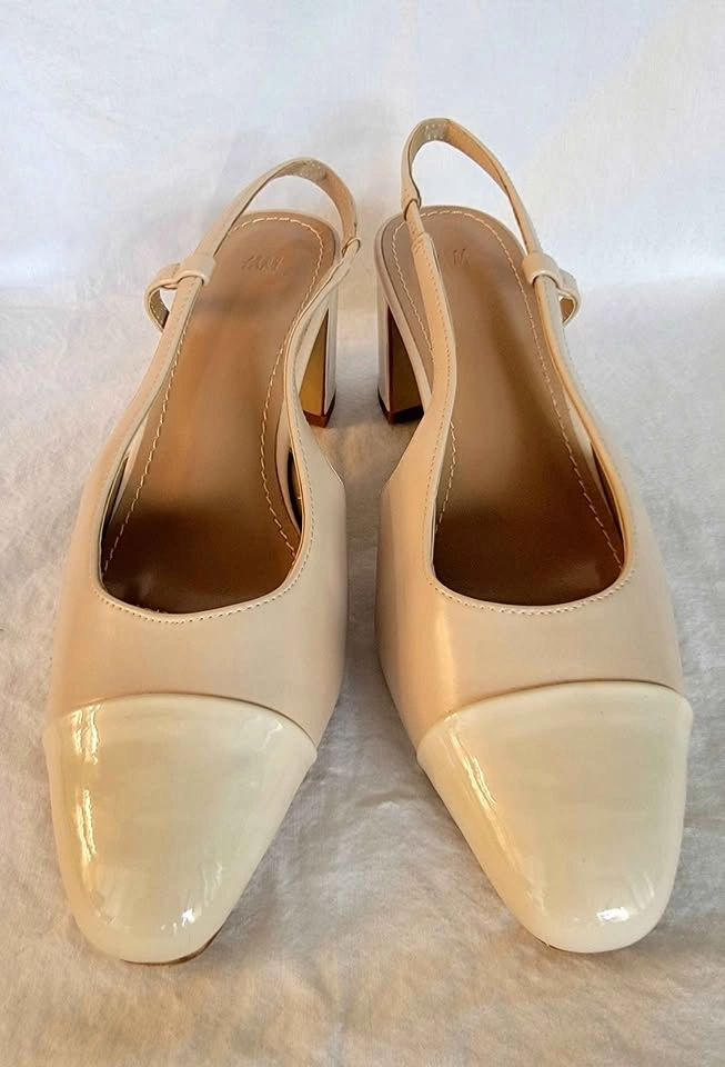 BRAND NEW: H&M Nude Slingback Block Heels - photo 4