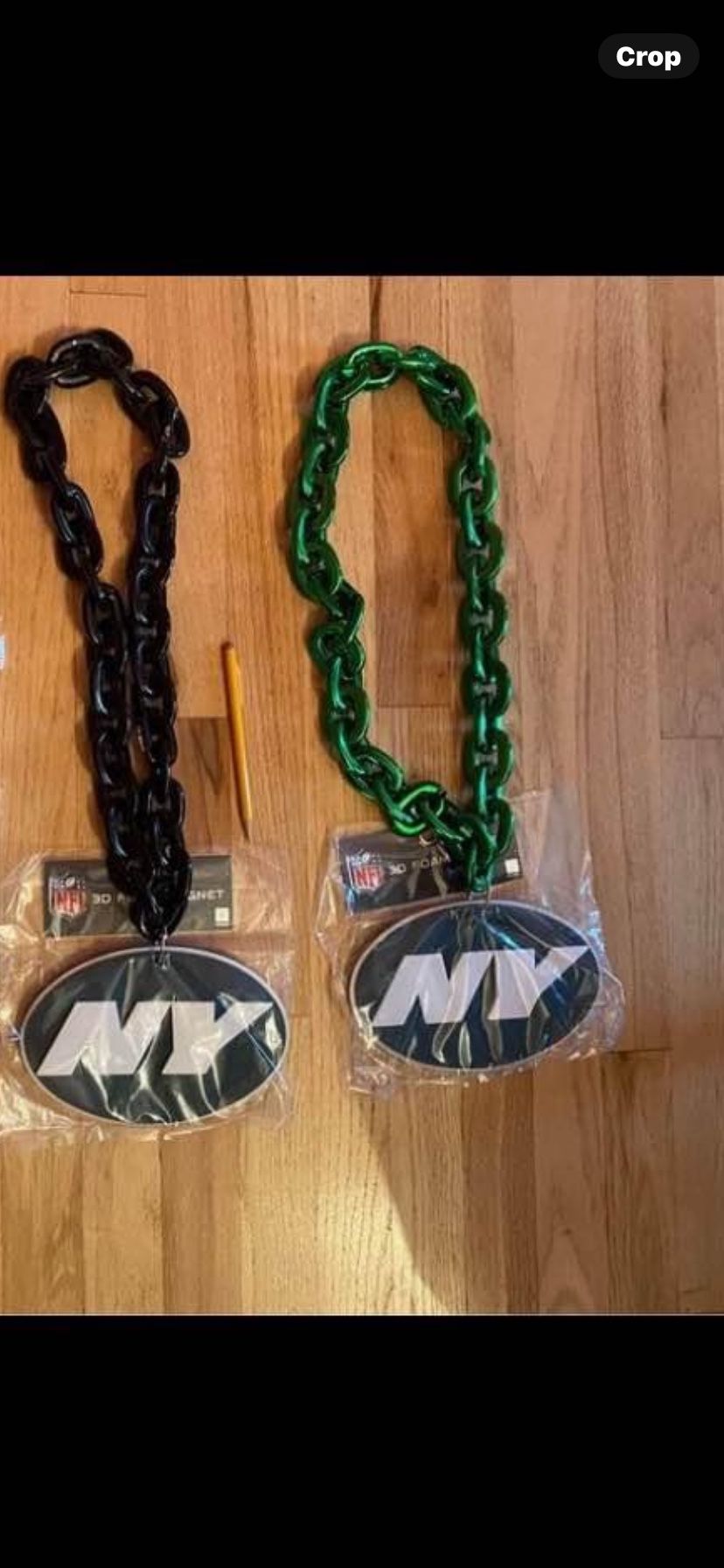 NY JETS: 2 Chains / Foam Magnets - NFL licensed